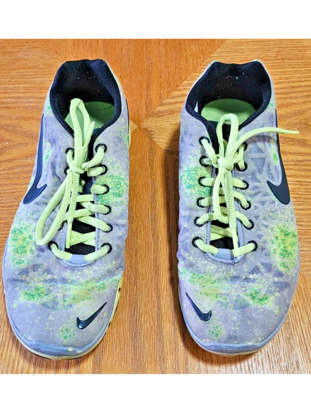 Nike Free Tr Fit 3 Running Shoes Womens Size 7.5 University Gray Black Volt